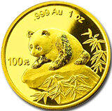 China Panda 1/4 Unze 1999 Goldpanda 25 Yuan