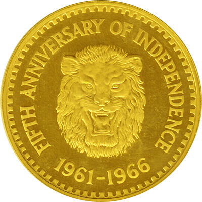 Sierra Leone 1 Golde 1966 Anniversary of Independence