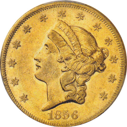 20 Dollar American Liberty Head 1856