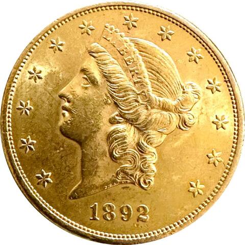 20 Dollar American Liberty Head 1892