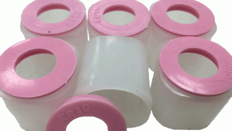 leere 10x 1 Unze Krügerrand Tube rosa