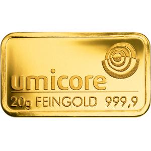Goldbarren 20 Gramm MIX