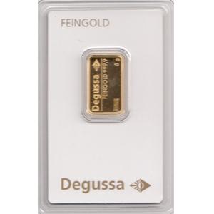 Goldbarren 5 Gramm Degussa