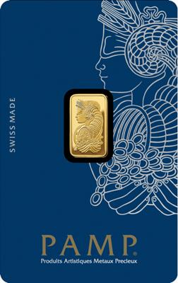 Goldbarren 1 Gramm Pamp