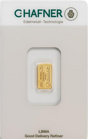 Goldbarren 1 Gramm Hafner Responsive & Fair