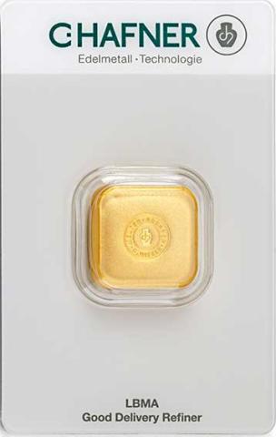 Goldbarren 50 Gramm Hafner gegossen Responsive & Fair