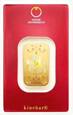 Goldbarren 10 Gramm Münze Österreich Lipizzaner