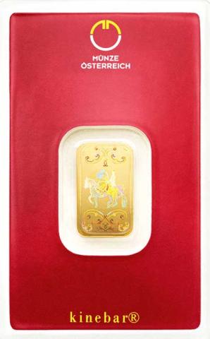 Goldbarren 5 Gramm Münze Österreich Lipizzaner