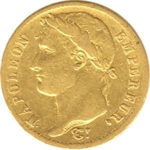 20 Franc Frankreich Napolen I mit Kranz 1799-1814 