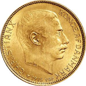 20 Kronen Dänemark Christian X 1913-1917