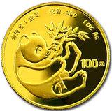 China Panda 1 Unze 1984 Goldpanda 100 Yuan