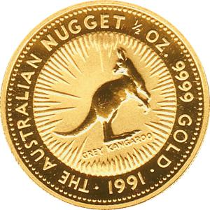 Känguru 1/2 Unze 1991