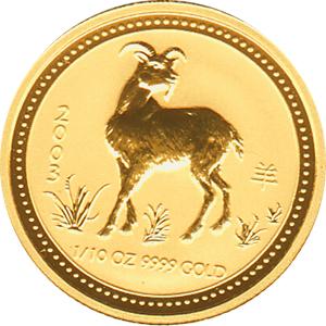 Lunar I Ziege 1/10 Unze 2003