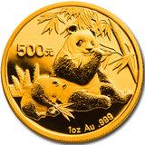 China Panda 1/2 Unze 2007 Goldpanda 200 Yuan