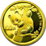 China Panda 1/4 Unze 1996 Goldpanda 25 Yuan
