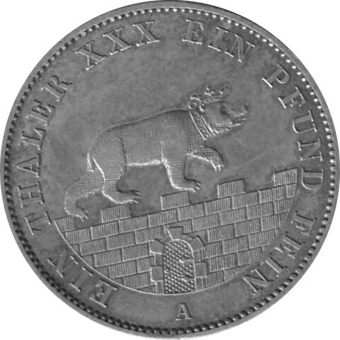 Anhalt Bernburg Alexander Carl Ausbeutetaler 1862