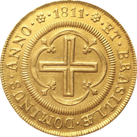 Brasilien 4000 Reis Goldmünze Maria 1811