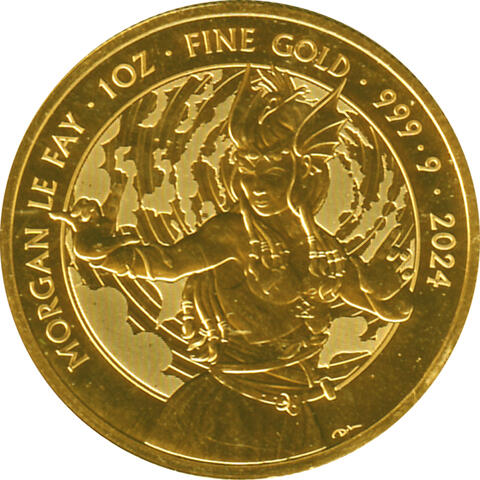 Myths and Legends 1 Unze Gold Morgan Le Fay 2024 