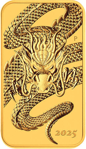 Dragon Rectangle Goldbarren 2025