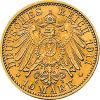 10 Mark Kaiserreich Baden 1909-1913 Friedrich II Jaeger 191