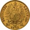 20 Mark Kaiserreich Bayern 1872-1873 Ludwig II Jaeger 194