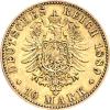 10 Mark Kaiserreich 1889 Preussen Wilhelm II Jaeger 249