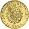 20 Mark Kaiserreich 1875 Reuss ältere Linie Heinrich XII Jaeger 254