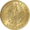 20 Mark Kaiserreich 1874-1878 Sachsen Albert Jaeger 262
