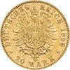 20 Mark Kaiserreich 1889 Sachsen Meiningen Georg Jaeger 277