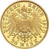20 Mark Kaiserreich 1910-1914 Sachsen Meiningen Georg II Jaeger 281