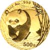 China Panda 1 Unze 2001 Goldpanda 500 Yuan