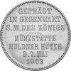 Jaeger 131 Sachsen 2 Mark Georg Münzbesuch 1903