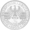 5 DM Silber Gedenkmünze Markgraf Baden 1955