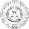 DDR 1971 20 Mark Silber Gedenkmünze Liebknecht Luxemburg