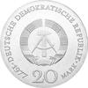 DDR 1977 20 Mark Silber Gedenkmünze Carl Friedrich Gauß