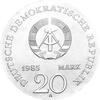 DDR 1985 20 Mark Silber Gedenkmünze Moritz Arndt