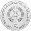 DDR 1987 5 Mark Gedenkmünze Rotes Rathaus