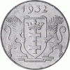 Freie Stadt Danzig 2 Gulden Doppelgulden Kogge 1932