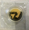 China Panda 1 Unze 1996 PP Silber Gold Panda Coin Show Munich