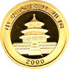 China Panda 1/2 Unze 2000 Goldpanda 50 Yuan
