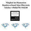 Diamant & Brillant 0,05 Carat mit Zertifikat (Farbe Schliff Form)