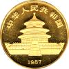 China Panda 1 Unze 1987 Goldpanda 100 Yuan